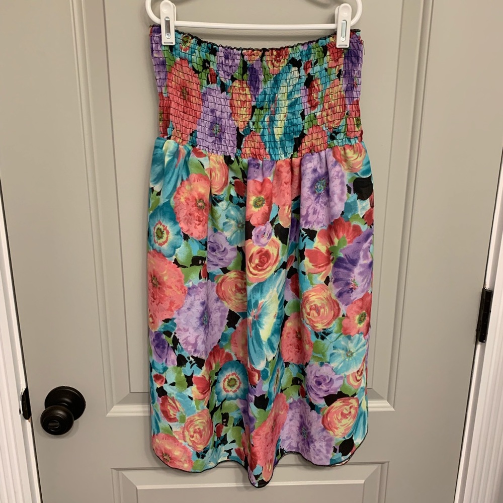 Reversible strapless dress size small